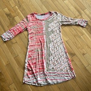 David Cline Crushed 3/4 sleeve Dress